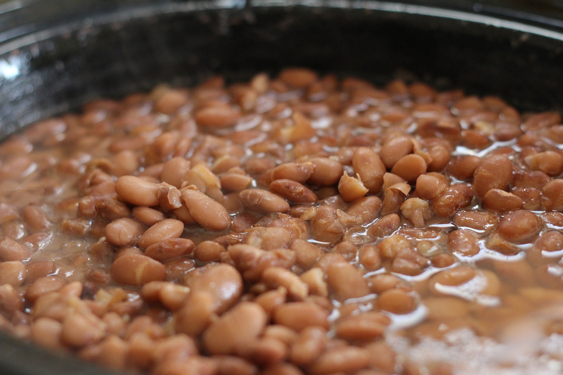 Cooked pinto beans