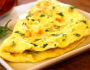 French omelette with chives