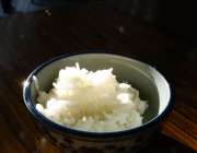 Freshly boiled rice